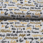 Preview: Baumwollstoff Weihnachtliche Schriftzüge